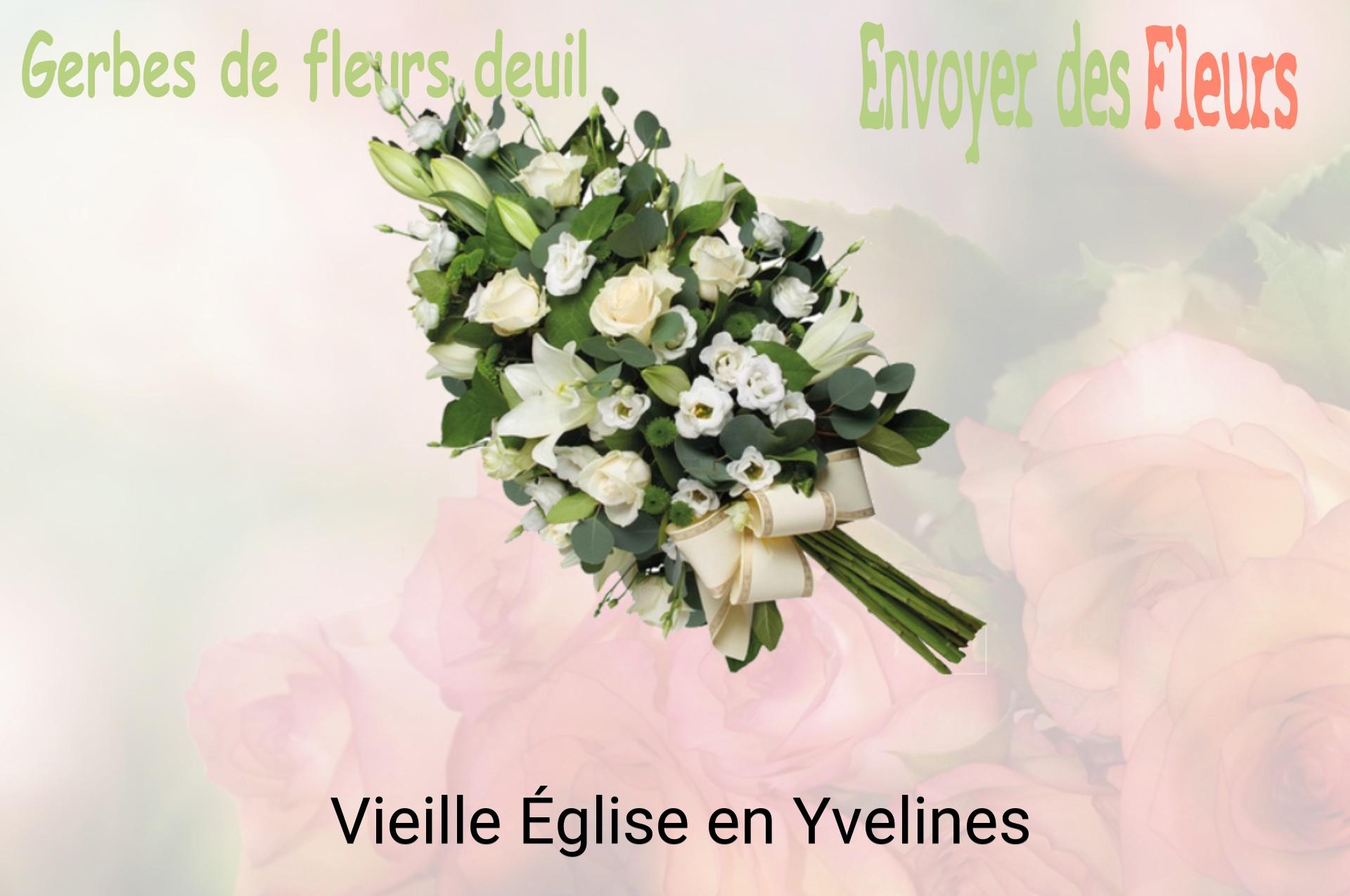 Gerbe de fleurs de deuil livrée à Vieille-Église-en-Yvelines